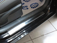 Volkswagen Polo 2001-2009 гг. Накладки на Пороги Nataniko (4 шт., Нержавейка) фото 1