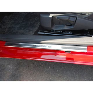 Накладки на пороги Natanika Premium нержавеющая сталь (2 шт.) Volkswagen Scirocco 2008-2017 гг.