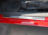 Volkswagen Scirocco 2008-2017 гг. Накладки на пороги Natanika Premium нержавеющая сталь (2 шт.) фото 1