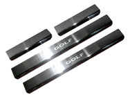 Volkswagen Golf 7/E-Golf 2012-2020 гг. Накладки на пороги Nataniko (4 шт., нержавейка) фото 1