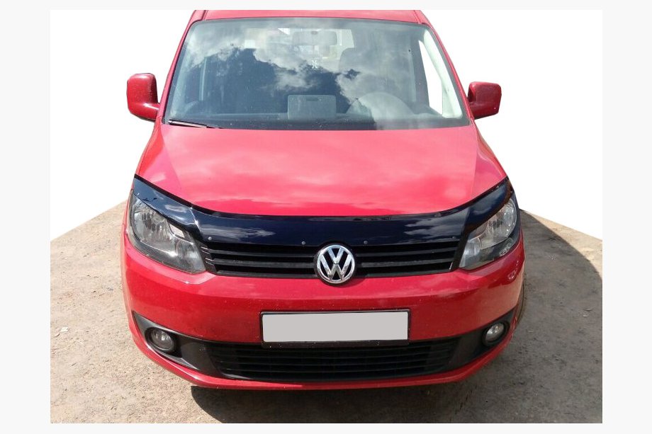 Volkswagen Caddy 2010-2015 гг. Дефлектор капота (FLY) Image