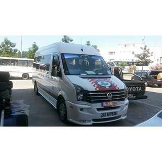 Передний бампер 2012↗ (Era с уклоном, грунтованный под покраску) Volkswagen Crafter 2006-2016 гг. фото 2