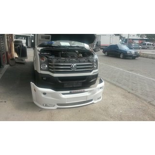 Передний бампер 2012↗ (Era с уклоном, грунтованный под покраску) Volkswagen Crafter 2006-2016 гг. фото 4