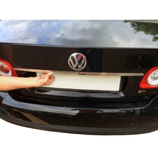 Накладка из нержавейки над номером Volkswagen Jetta 2006-2011 гг. фото 1