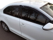 Volkswagen Jetta 2011-2018 гг. Ветровики с хромированной полосой (4 шт, Niken) фото 1