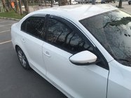 Volkswagen Jetta 2011-2018 гг. Ветровики с хромированной полосой (4 шт, Niken) фото 2