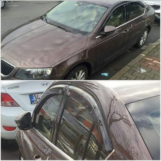 Ветровики SD (4 шт, Perflex) Skoda Superb 2009-2015 гг.