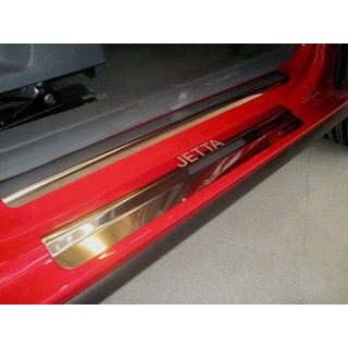 Накладки на пороги Nataniko (8 шт., нержавейка) Volkswagen Jetta 2006-2011 гг. фото 1