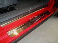 Volkswagen Jetta 2006-2011 гг. Накладки на пороги Nataniko (8 шт., нержавейка) фото 1