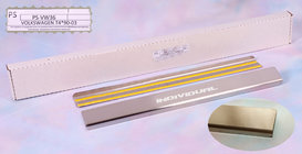 Volkswagen Scirocco 2008-2017 гг. Накладки на пороги Natanika Standard (2 шт, нержавейка) фото 1