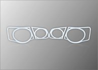 Volkswagen Jetta 2006-2011 гг. Хром Накладки на Задние Фонари (2 шт, пластик) фото 1