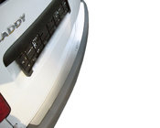 Volkswagen Caddy 2010-2015 гг. Накладка на задний бампер прямая нержавейка (Nataniko) фото 1