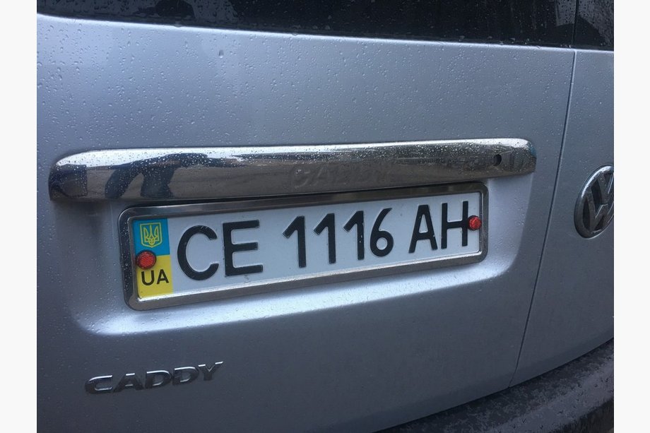 Volkswagen Caddy 2004-2010 гг. Хромированная накладка над номером (2-дверный, нержавейка) Фото 4