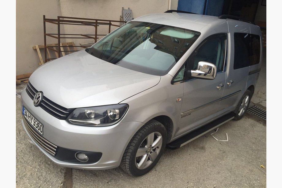 Volkswagen Caddy 2015-2020 гг. Накладки на Зеркала Вариант 1 (2 шт) Фото 2