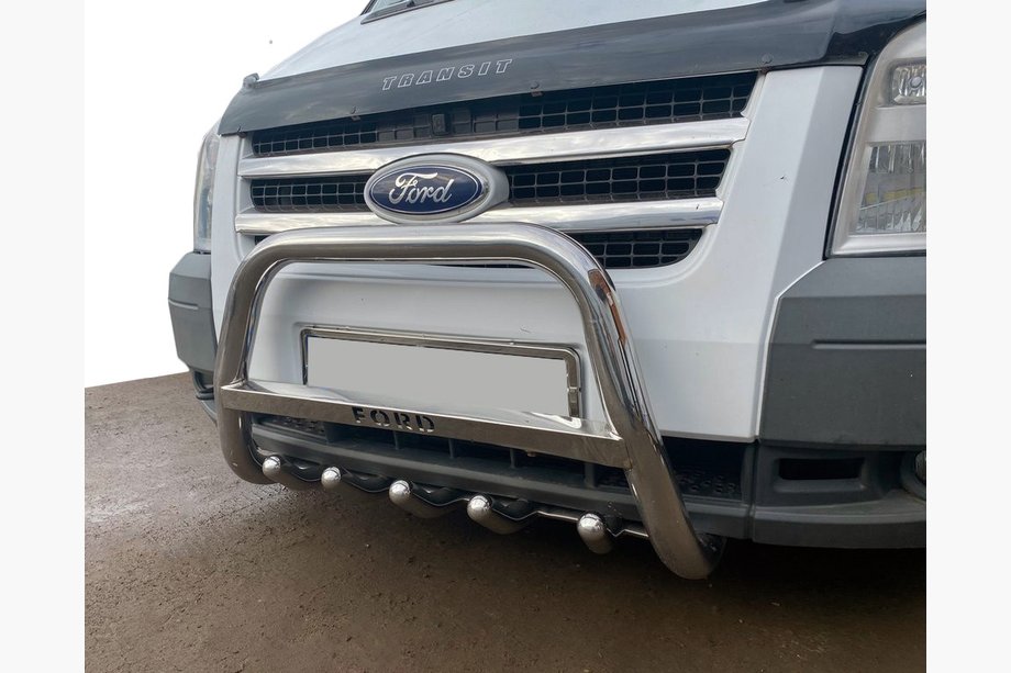 Ford Transit 2000-2014 гг. Кенгурятник WT004 Нержавейка Image