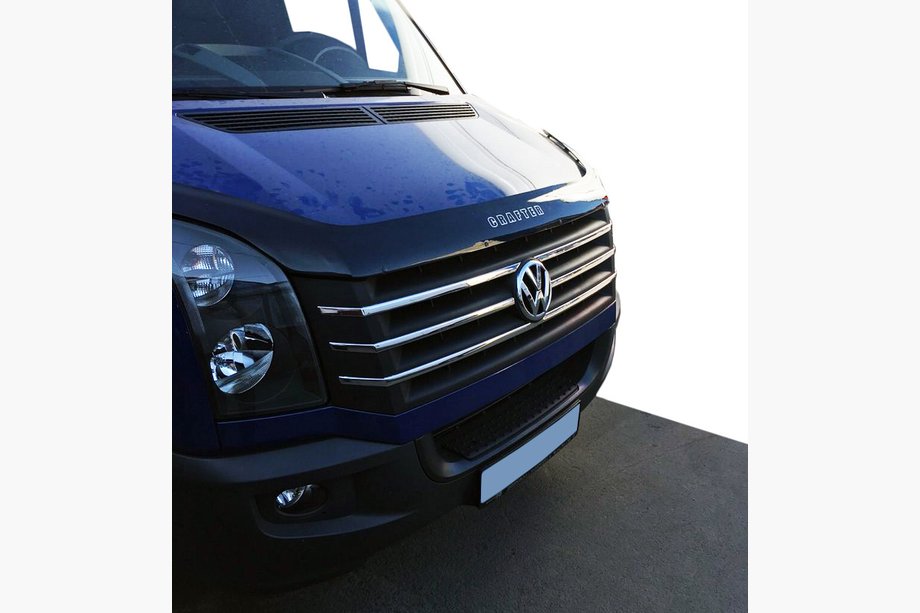 Volkswagen Crafter 2006-2016 гг. РАСПРОДАЖА! Накладки на решетку 2011-2017 (НЕПОЛНЫЙ КОМПЛЕКТ) Image