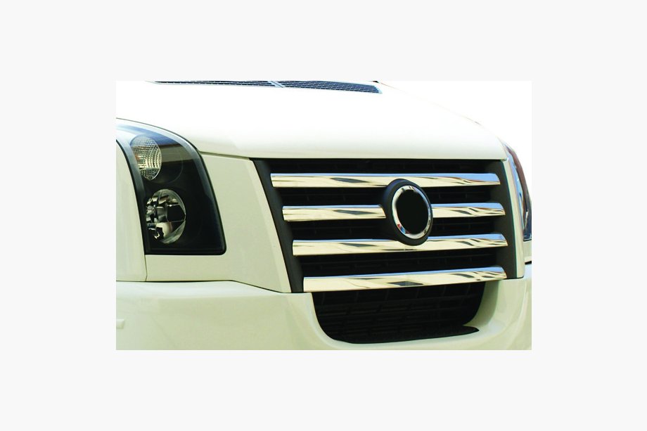 Volkswagen Crafter 2006-2016 гг. Хромированные Накладки на Решетку 2006-2011 Carmos - Турецкая Нержавеющая Сталь Фото 7