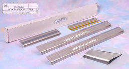 Volkswagen Passat СС 2008-2017 гг. Накладки на пороги Natanika Standard (4 шт, нержавейка) фото 1