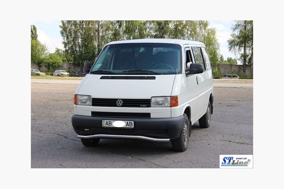 Volkswagen T4 Caravelle/Multivan 1990–2003 гг. Нижняя одинарная дуга Волна ST007 (нержавейка) Фото 2