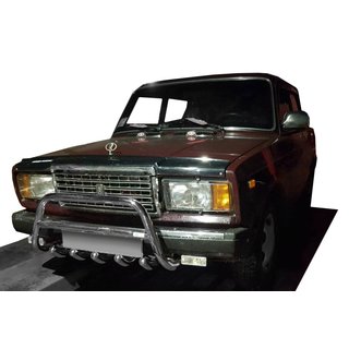 Lada 2107 Кенгурятник WT003 (42мм, нерж.)