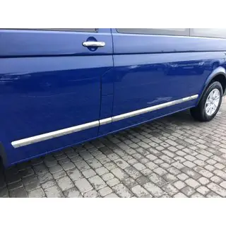 Молдинги на двери Нержавейка Хром фото 1