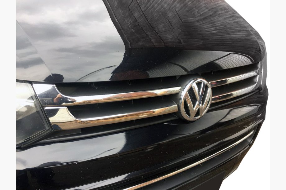 Volkswagen T5 2010-2015 гг. Хромированные накладки на решетку раздельные (Carmos, 4 шт, нержавейка) Image