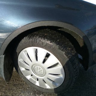 Расширители арок (4 шт, черные) Volkswagen Jetta 2011-2018 гг. фото 1