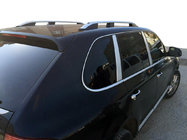 Porsche Cayenne 2003–2010 гг. Рейлинги Skyport (серебристые) фото 5