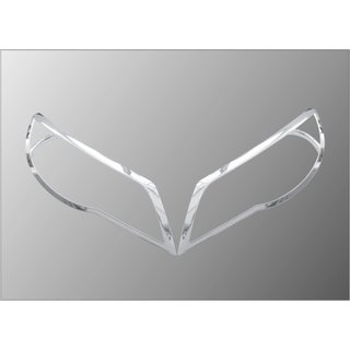 Накладки на Фары (2 шт, пластик) Volkswagen Tiguan 2007-2016 гг.