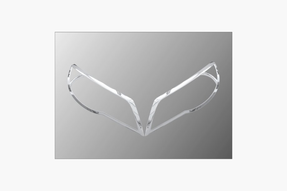 Volkswagen Tiguan 2007-2016 гг. Накладки на Фары (2 шт, пластик) Image