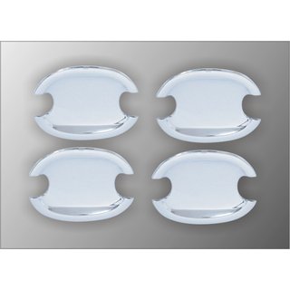 Накладки на ручки дверей (4 шт, пластик) Skoda Rapid 2012-2019 гг.