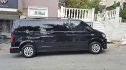 Volkswagen T5 Caravelle 2004-2010 гг. Рейлинги Skyport (черные) фото 2
