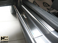 Volkswagen Golf 6 2008-2014 гг. Накладки на пороги Natanko (нержавейка) фото 1