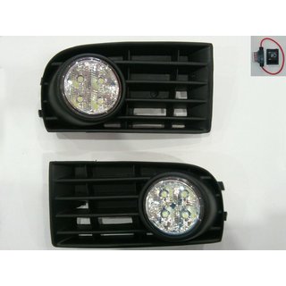 Противотуманные фары с LED вставками Volkswagen Golf 5 2003-2009 гг.