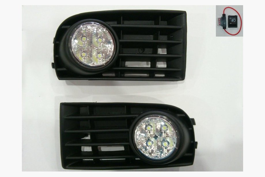 Volkswagen Golf 5 2003-2009 гг. Противотуманные фары с LED вставками Image