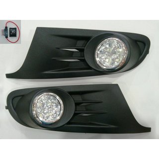 Противотуманные фары с LED-вставками Volkswagen Golf 6 2008-2014 гг.