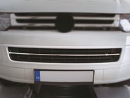 Volkswagen T5 2010-2015 гг. Накладка на решетку бампера (нержавейка) Carmos - Турецкая Нержавеющая Сталь фото 5
