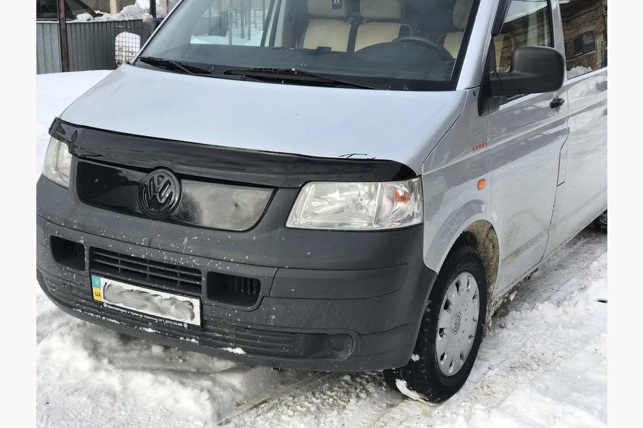 Volkswagen T5 Transporter 2003-2010 гг. Зимняя накладка на решетку радиатора Фото 3