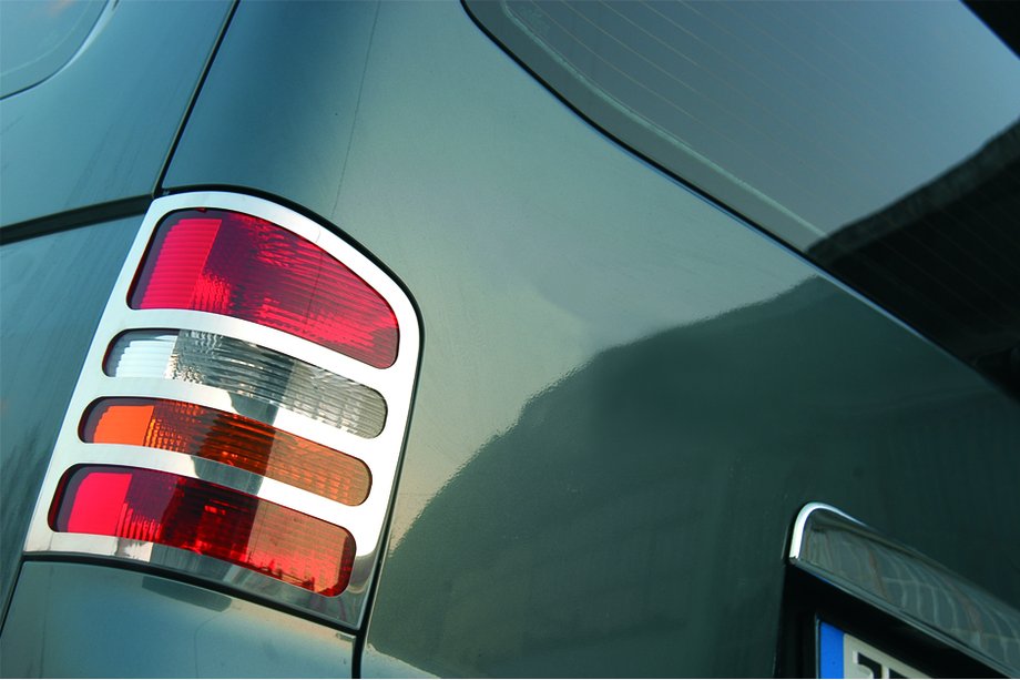 Volkswagen T5 Transporter 2003-2010 гг. Хромированные Накладки на Задние Фонари (2 шт., Нержавейка) 2 двери, OmsaLine - Итальянская нержавейка Фото 6
