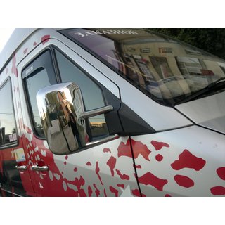 Накладки на Зеркала (2 шт., пластик) Mercedes Sprinter W901/902/903/904/905 1995-2006 гг. фото 2