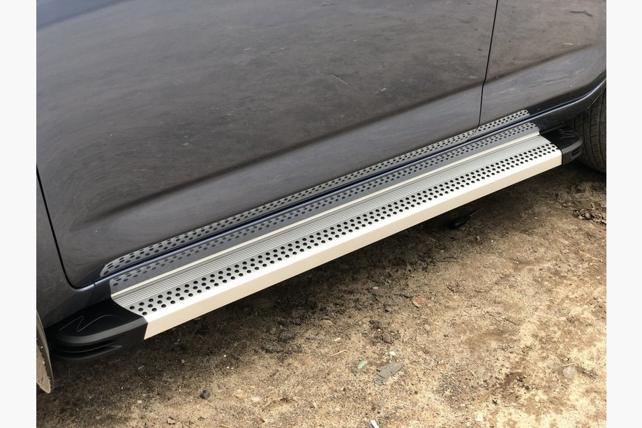 Toyota Rav 4 2006-2013 гг. Боковые Подножки Maya V2 (2 шт., Алюминий) Image