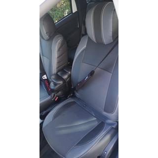 Авточехлы (Эко-кожа↗Ткань, Premium) Renault Duster 2008-2017 гг. фото 1