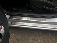 Skoda Rapid 2012-2019 гг. Накладки на пороги Nataniko (8 шт, нержавейка) фото 1