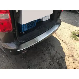Накладка на задний бампер OmsaLine Нержавейка Toyota Proace 2016- гг. фото 2