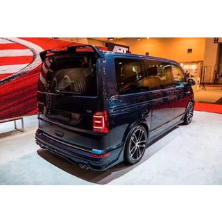 Накладка на задний бампер ABT (грунтованная под покраску) Volkswagen T6 2015-2024 гг. фото 3