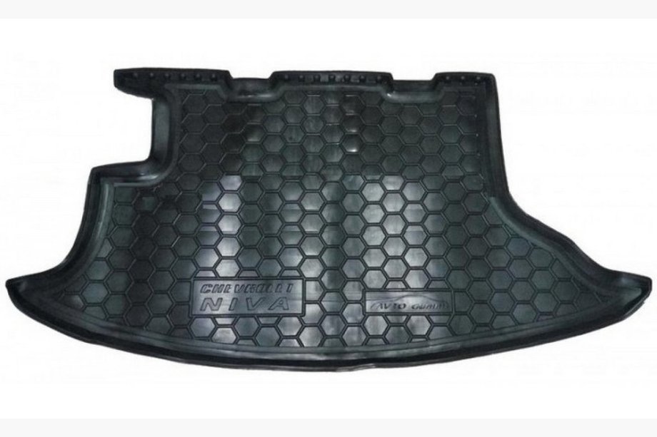 Chevrolet Niva 1998-2020 гг. Коврик багажника резиновый Image
