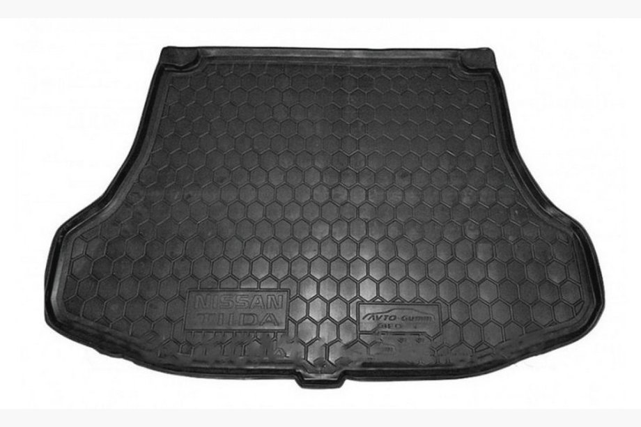 Nissan Tiida 2004-2011 гг. Коврик Багажника HB (Autogumm, Пластик) Image