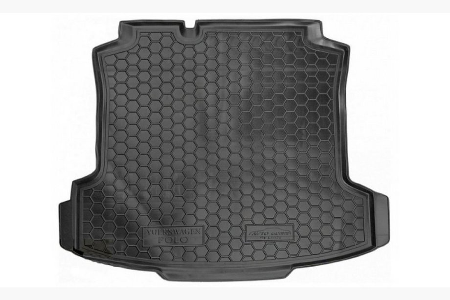 Volkswagen Polo 2010-2017 гг. Коврик багажника SD (Autogumm, пластик) Image
