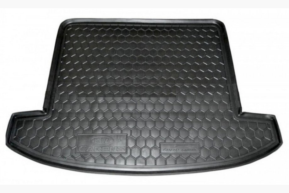 Kia Carens 2012- гг. Коврик багажника 7 мест (Autogumm, пластик) Image