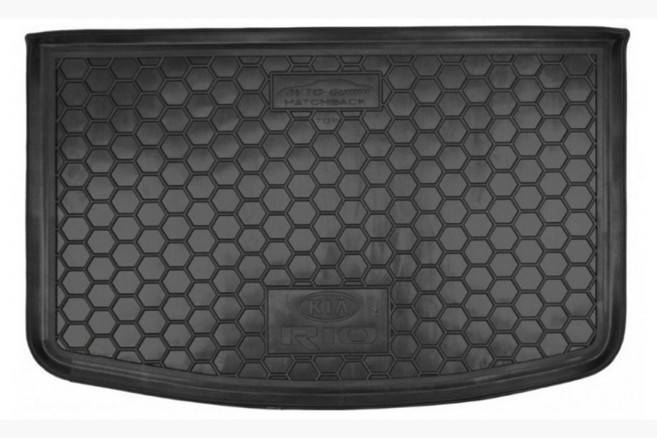 Kia Rio 2012-2017 гг. Коврик багажника HB 2015+ TOP с органайзером (Autogumm, резина) Image